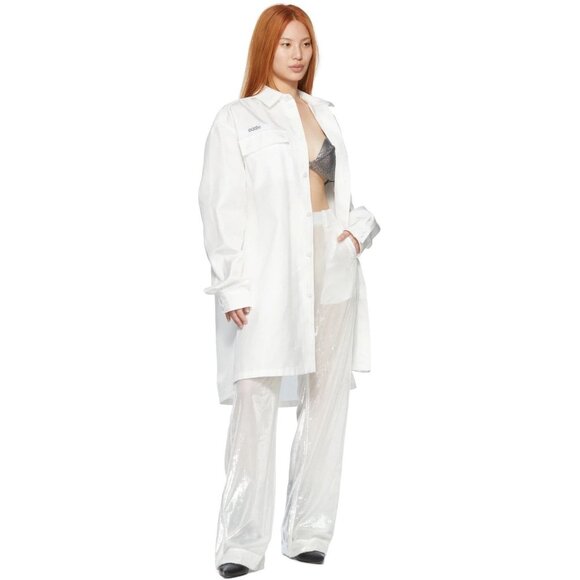 032c The Magic Pants Size 40 L Womens White Trousers $495 - Picture 3 of 16